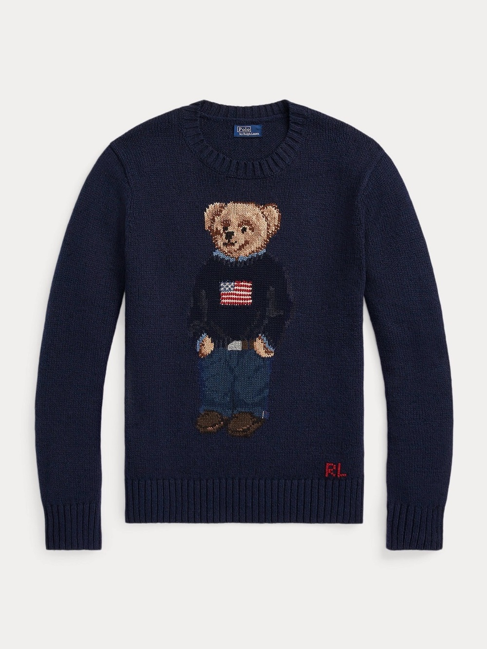 Ralph Lauren polo Bear Motif Crewneck Sweater - Picture 2 of 6